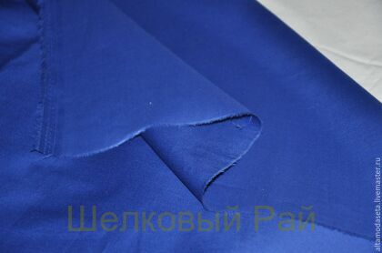 Хлопок сатиновый (цвет синий) (д-15)