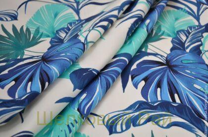 Хлопок с эластаном "Весенний лес" (в-120)