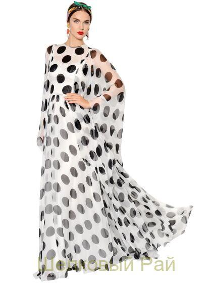 Шифон крупный горох "Dolce&Gabbana" (д-602)