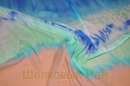 Шифон-шелк деграде (д-619)