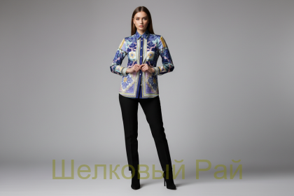 Крепдешин шелк "Versace" (д-729)