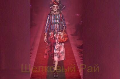 Шелк плотный атласный "Gucci" (д-871)