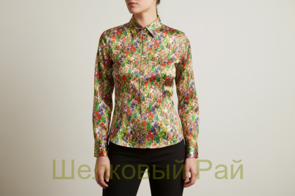 Шелк атласный "Alberta Ferretti" (д-76)