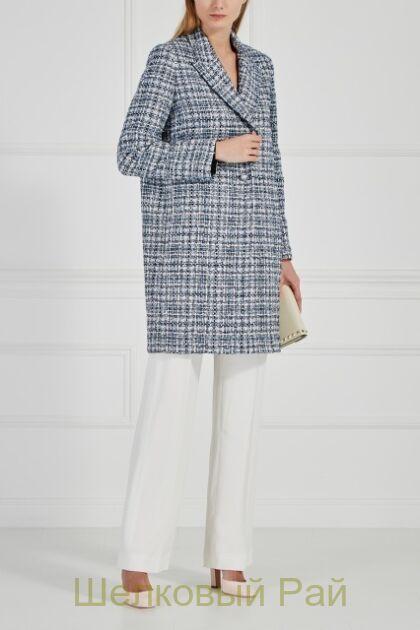 Ткань костюмная "Chanel" арт д-203 (цвет голубой)