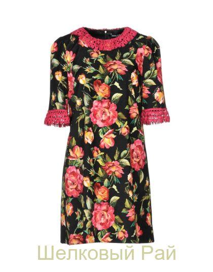 Бархат на хлопке от Dolce&Gabbana (д-935)