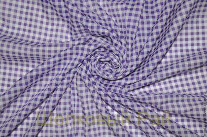 Хлопковый батист "Клеточка"