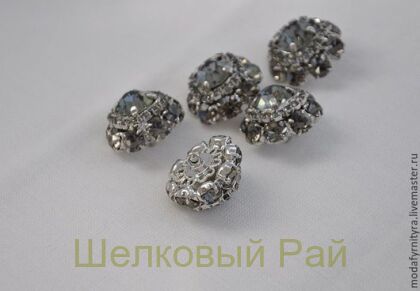 Пуговица декоративная со стразами (21901)