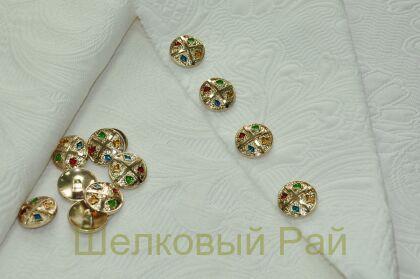 Пуговица пришивная (золотая, масти) "Chanel"