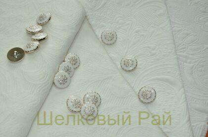 Пуговица пришивная с эмалью (легкая 25 мм.)