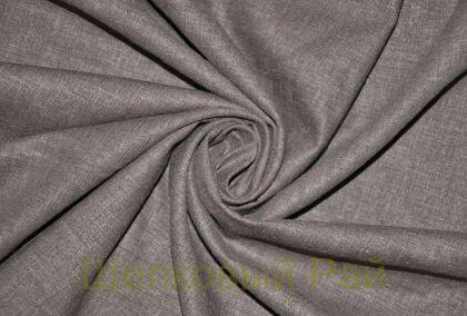 Лен с хлопком Цвет коричнево-серый (ж-73)