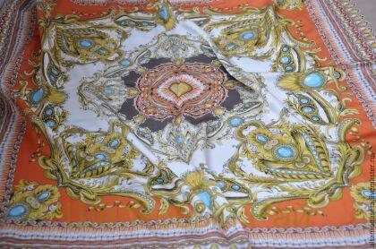 Шелк атласный "Versace" (а-125)