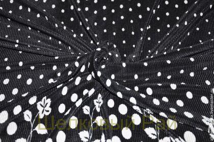 Гофре в горошек дизайн "Dolce & Gabbana" (ж-17)