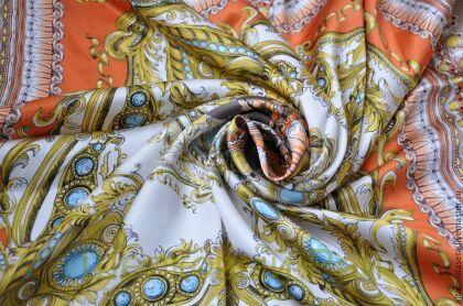 Шелк атласный "Versace" (а-125)