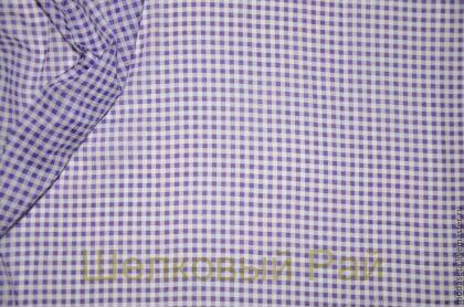 Хлопковый батист "Клеточка"