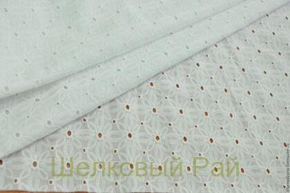 Ткань хлопок ришелье (цвет белый)