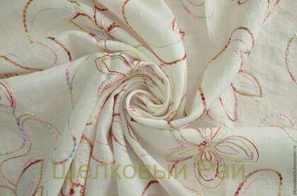 Лен с вышивкой "Blugirl" (д-22)