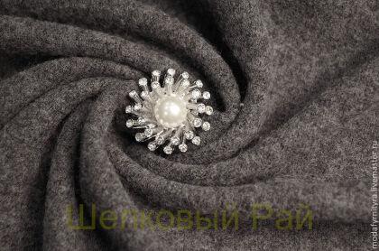 Пуговица декоративная Цвет Никель белый жемчуг