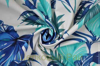 Хлопок с эластаном "Весенний лес" (в-120)