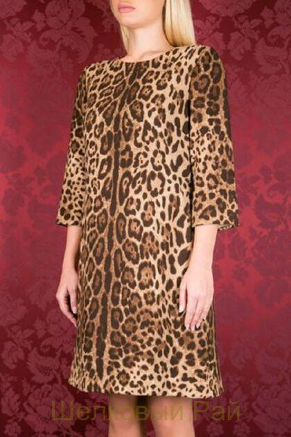 Шелк стрейч леопард "Tom Ford" (д-683)