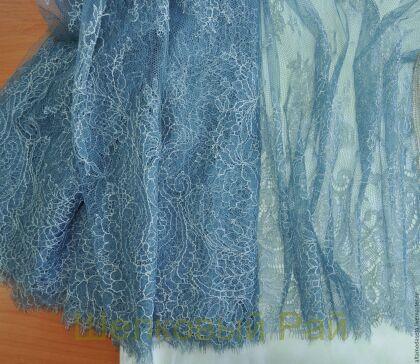 Кружево "Solstiss" Цвет светло синий (б-232)