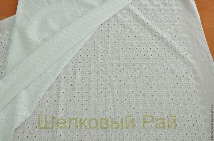 Ткань хлопок ришелье (цвет белый)