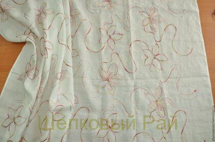 Лен с вышивкой "Blugirl" (д-22)