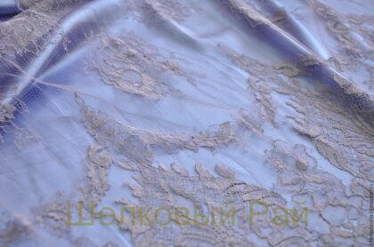 Кружево тонкое "Solstiss" (цвет сиреневый) в-110