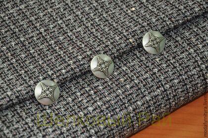 Пуговица пришивная Цвет серый - металл