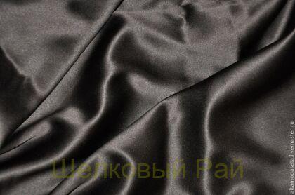 Шелк с эластаном цвет темный шоколад (е-43)