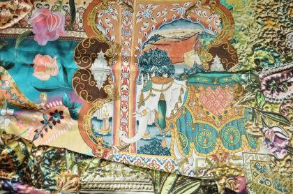 Атласный шелк "Stella Jean" (г-103)