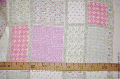 Крэш шифон шелковый "Daniela Gregis" в розовых тонах (м)