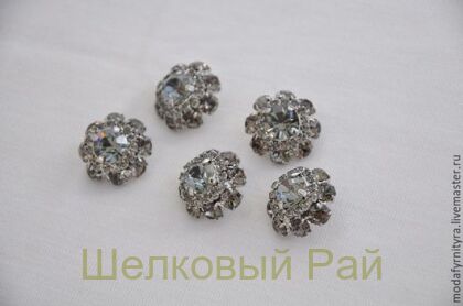 Пуговица декоративная со стразами (21901)