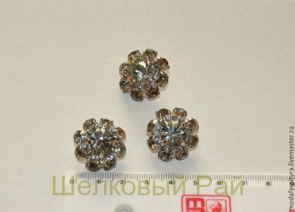 Пуговица декоративная со стразами (21901)