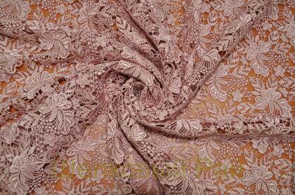 Кружевное макраме Швейцария Цвет пастельно-розовый (г-136)