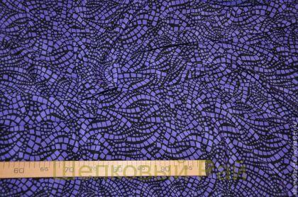 Шелковый крепдешин (фиолетовая мозаика) з-9