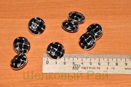 Пуговица пластиковая (д-553) (черный)