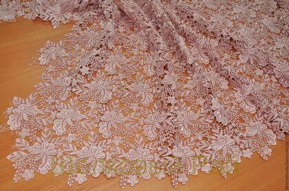 Кружевное макраме Швейцария Цвет пастельно-розовый (г-136)