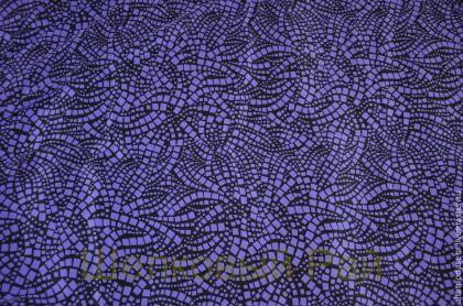 Шелковый крепдешин (фиолетовая мозаика) з-9