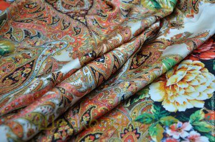 Шелк атласный (купоны) (а-228)