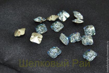 Пуговицы пришивные SWAROVSKI Цвет Серо-голубой