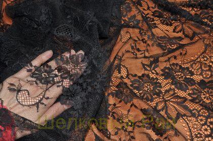 Кружево "Solstiss" (цвет черный) д-84