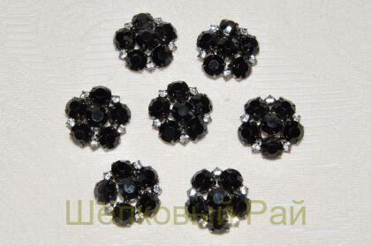Пуговица пришивная со стразами (23041/36;necf)