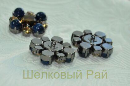 Пуговица декоративная синяя "Dolce&Gabbana"