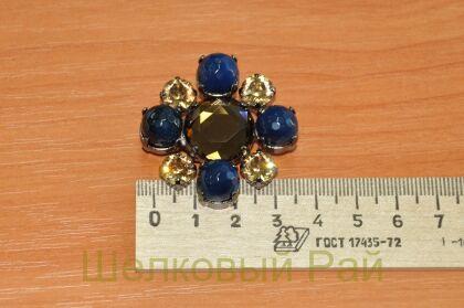 Пуговица декоративная синяя "Dolce&Gabbana"