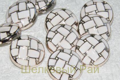 Пуговица пластиковая д-553 (белый)