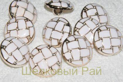 Пуговица пластиковая д-554 (белый)