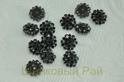 Пуговица декоративная с кристаллами (21745)