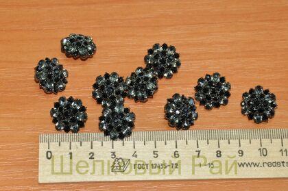 Пуговица декоративная с кристаллами (21745)