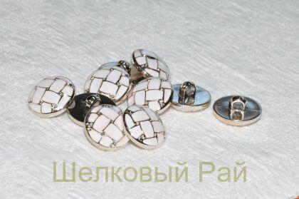 Пуговица пластиковая д-554 (белый)