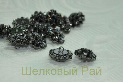 Пуговица декоративная с кристаллами (21745)